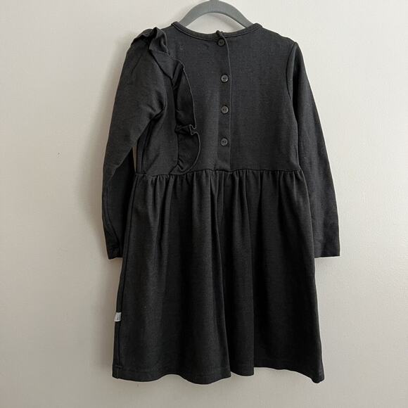 Wheat Charcoal Gray Ruffle Dress - Picture 6 of 8
